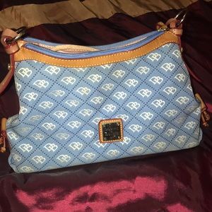 Dooney & Bourke Blue Small East/West Pouch